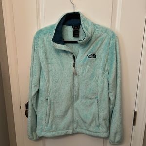 The North Face Osito Full-zip Fleece Jacket in a light-colored teal